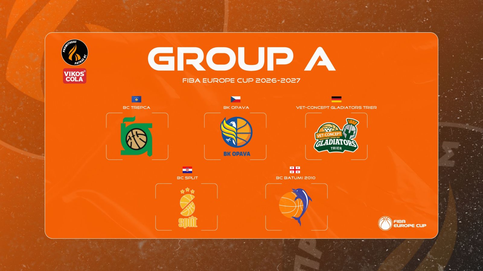 Προμηθέας: Οι αντίπαλοι στους Ομίλους του FIBA Europe Cup, αν αποκλειστεί από το BCL Προμηθέας: Οι αντίπαλοι στους Ομίλους του FIBA Europe Cup, αν αποκλειστεί από το BCL